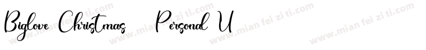Biglove Christmas   Personal Us字体转换